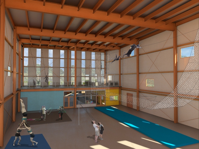 3d rendering of the new NECCA facility